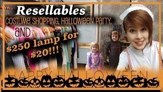 $250 Lamp for $20, Costume Shopping, & Halloween Party  - Antique Reselling & Thrifting