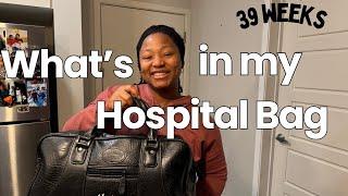 WHAT’S IN MY HOSPITAL BAG FOR LABOUR AND DELIVERY IN CANADA  | 39 WEEKS PREGNANT + BABY NO 2