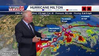 Hurricane Milton intensifies to Category 5 on path toward Florida