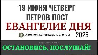 19 июня четверг Евангелие дня 2025 с толкованием #евангелие
