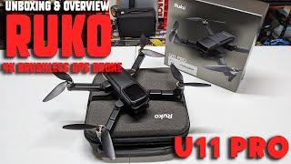 Ruko U11 Pro 4k Foldable Brushless GPS Drone Unboxing & Overview