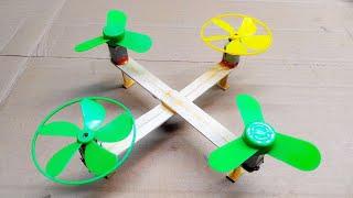 How To Make Drone At Home Easy | making drone using dc motor