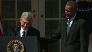 Merrick Garland chokes up during nomination