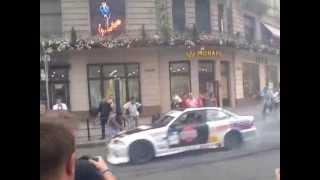 Ukrainian drift in Lviv city center