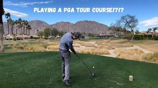 18 holes at PGA West: Nicklaus Tournament Course ( Home of the American Express)