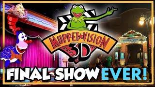 Monsters Inc Land Preview and Muppet*Vision 3D Farewell FULL FINAL SHOW [4K] at Hollywood Studios