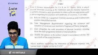 CA Inter Audit Sep'24 Paper Review & MCQs Discussion | CA Shubham Keswani (AIR 8)