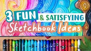 How to Use Watersoluble Crayons // 3 Fun Sketchbook Ideas