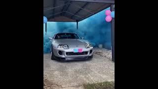 TOYOTA SUPRA BURNOUT BABY GENDER REVEAL  #toyotasupra #supramk4  #2jzgte #2jzpower #isthatasupra