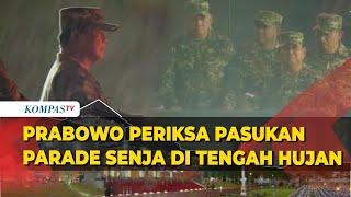 Momen Presiden Prabowo Cek Pasukan Parade Senja di Akmil Magelang