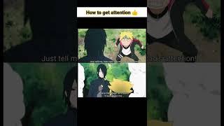 boruto wants to grab attention 🫠 #naruto #animeshorts #shorts #sasuke #boruto