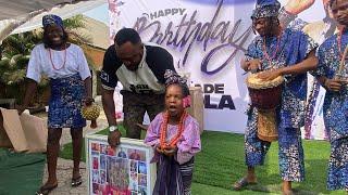 LITTLE GIRL EULOGIZED ODUNLADE ADEKOLA AT HIS SURPRISE BIRTHDAY PARTY