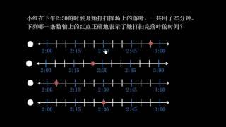 时间问题：用数轴计算 | 认识钟表 | 二年级数学 | Khan Academy 可汗学院