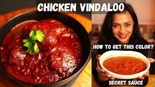 CHICKEN VINDALOO Recipe + Vindaloo PASTE SECRETS | How to get the RED COLOUR in your paste ?