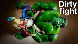 HULK VS HARLEY QUINN - dirty fight | Margot Robbie fights | inspired Zimaut Animation