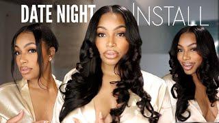 QUICK & EASY V- PART WIG INSTALL: 30- Minute Date Night Hairstyle | ft. Nadula Hair