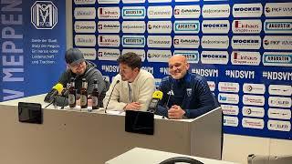 SV Meppen - Kickers Emden, Pressekonferenz