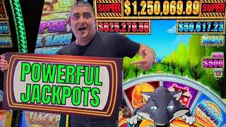 Winning POWERFUL JACKPOTS On Million Dollar Huff N Even More Puff