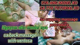 HOW SHE DID THE BACK MASSAGE WITH VENTOSA? HER FIRST TIME DOING THE VENTOSA EVER