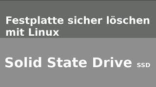 SSD Security/Secure-Erase - sicheres Löschen der Festplatte [TUTORIAL- HD + DEUTSCH]