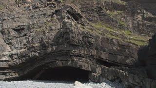 Folding in rocks