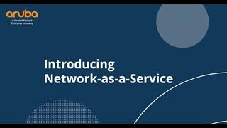 Introducing Network as a Service