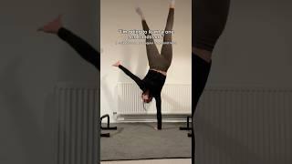 One arm handstand progression (was not expecting this) #calisthenics #handstand #gym #calistenia