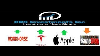 KRS INVESTMENT MARKET WATCH  #1 TESLA APPLE WORKHORSE GAMESTOP SHOULD YOU BUY AND HOLD?