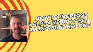 How to increase 5ar - Restore 5 alpha reductase, DHT, Allopregnanolone