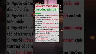 Nhân tướng học ai cũng nên biết #bahadi #xuhuong
