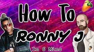 From Scratch: A Ronny J Song in 6 Minutes | FL Studio Distorted Bass Hard Trap Tutorial 2018