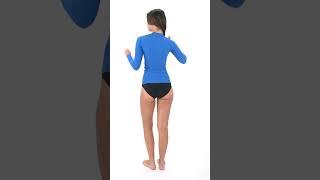 Sporti Women's L/S UPF 50+ Sport Fit Rash Guard | SwimOutlet.com