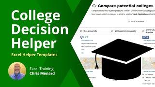 Excel: College Decision Helper Template for Big Life Decisions