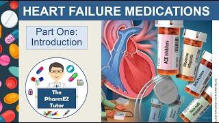 Heart Failure Medications- Part One- Introduction. Lecture for Pharmacy Students and Pharmacists.