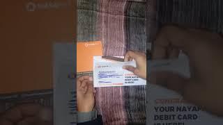 Nayapay Debit card unboxing.