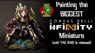 Painting the BIGGEST Infinity model Corvus Belli has made (until TAG Raid releases!)