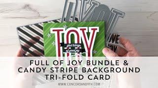 Festive Full of Joy Tri-fold card