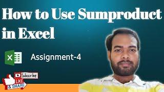 Sumproduct Example in Excel || Data Expert Ashish || Part 4