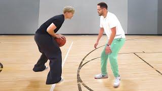 JasonTheWeen VS Erobb 1V1 Basketball..