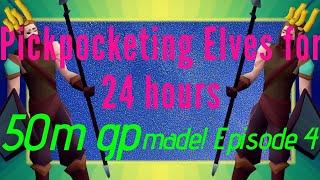 Loot from 24 hours pickpocketing elves - OSRS