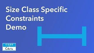 iOS How to Specify Size Class Specific Constraints