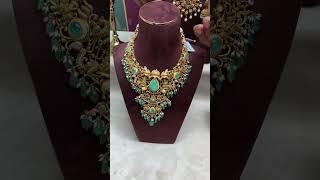 Elegant 22k Gold Long Haar and Short Necklace Collection - Latest Designs!"