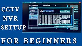 Basic CCTV  NVR settings for Beginners