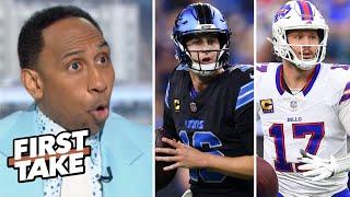 FIRST TAKE | Jared Goff will steal MVP title from Josh Allen! - Stephen A claims Lions to beat Bills