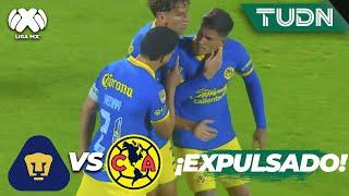 ¡Brian es EXPULSADO! Y se ENCARA con Henry | Pumas 2-1 América | CL2024 - Liga Mx J16 | TUDN