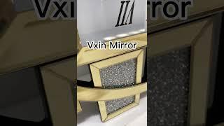 Gold mirror clock | Vxin Mirror