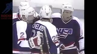 Удивительная ошибка судей! Автор шайбы не Реник. Canada Cup 1991.05.09 USA Czech 2nd goal of USA