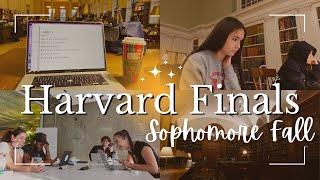 FINALS WEEK AT HARVARD | Sophomore Fall  (watch my gpa sink again)