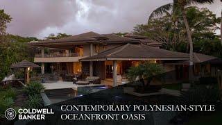 Contemporary Polynesian-Style Oceanfront Oasis