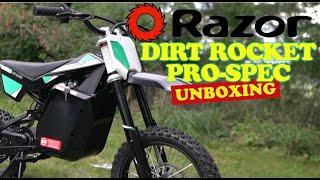 RAZOR DIRT ROCKET PRO SPEC UNBOXING! FIRST LOOK / BEFORE MODS - (RAZOR MX PRO-SPEC)